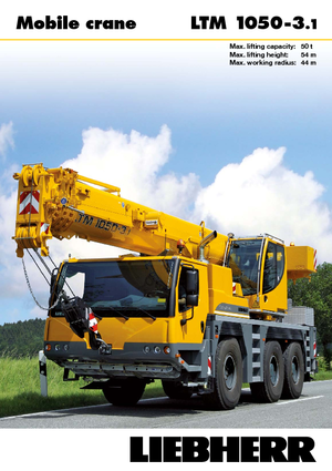 All-terrain Cranes Liebherr LTM 1050-3.1 
