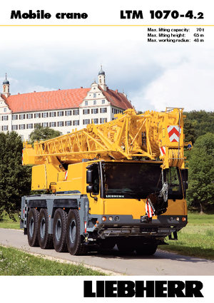 All-terrain Cranes Liebherr LTM 1070-4.2 