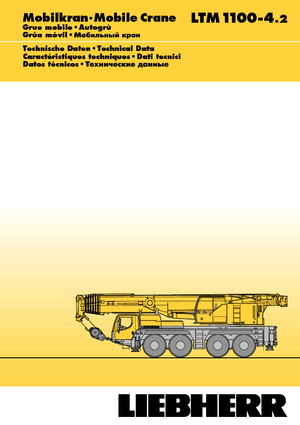 All-terrain Cranes Liebherr LTM 1100-4.2