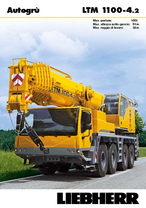 All-terrain Cranes Liebherr LTM 1100-4.2 