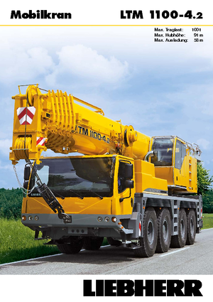 All-terrain Cranes Liebherr LTM 1100-4.2