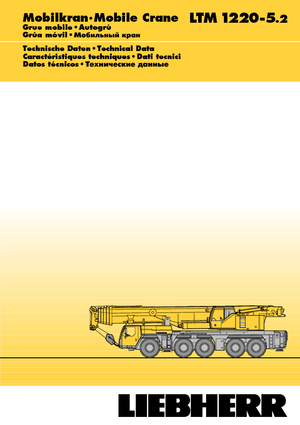 All-terrain Cranes Liebherr LTM 1220-5.2 (10x6x10)