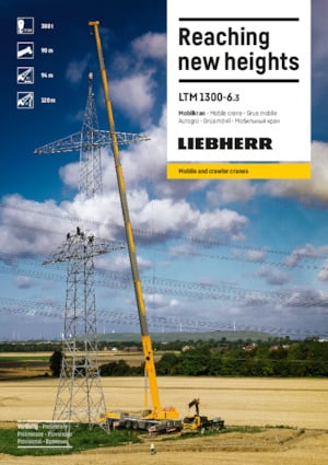 All-terrain Cranes Liebherr LTM 1300-6.3 
