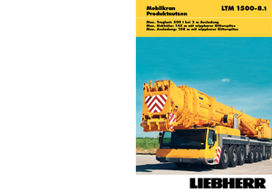All-terrain Cranes Liebherr LTM 1500-8.1