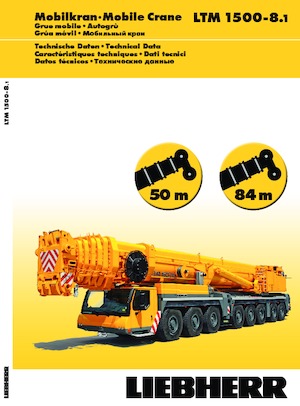 All-terrain Cranes Liebherr LTM 1500-8.1