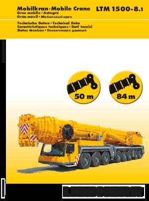 All-terrain Cranes Liebherr LTM 1500-8.1