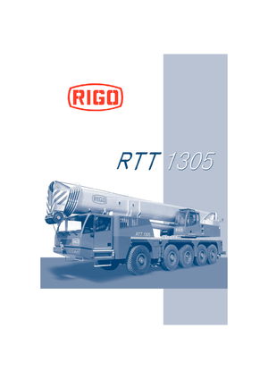 All-terrain Cranes RIGO RTT 1305