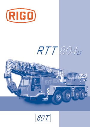 All-terrain Cranes RIGO RTT 804
