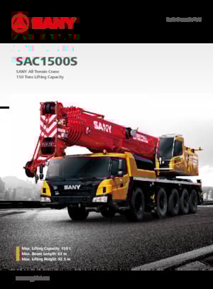 Arazi vinçleri Sany SAC1500S