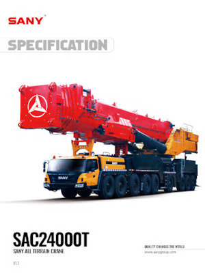 All-terrain Cranes Sany SAC24000T