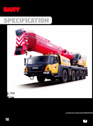 All-terrain Cranes Sany SAC2500T7
