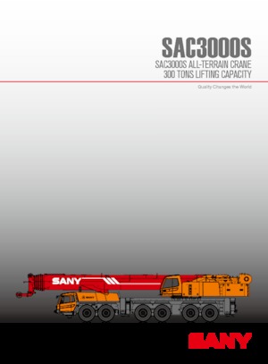 All-terrain Cranes Sany SAC3000S