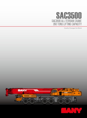 All-terrain Cranes Sany SAC3500