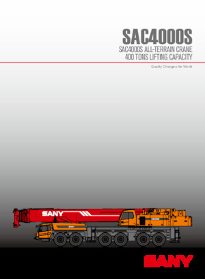 All-terrain Cranes Sany SAC4000S