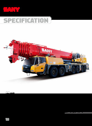 All-terrain Cranes Sany SAC4500C7-8
