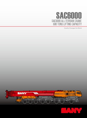 All-terrain Cranes Sany SAC6000