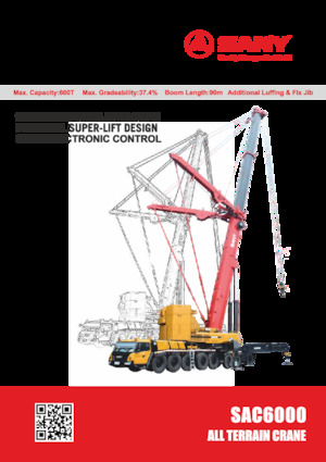 All-terrain Cranes Sany SAC6000S