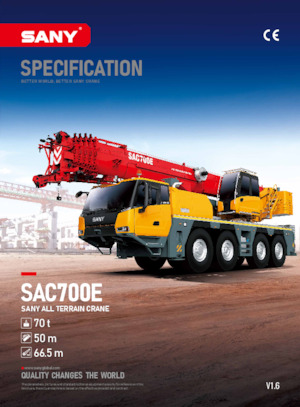 All-terrain Cranes Sany SAC700E 