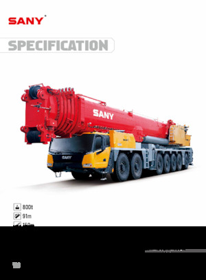 All-terrain Cranes Sany SAC8000C7-8