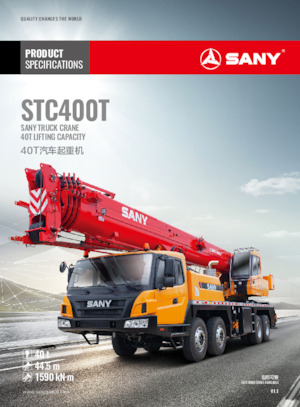 Arazi vinçleri Sany STC400T