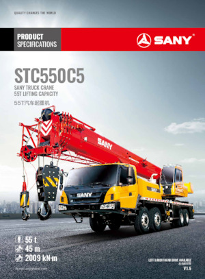All-terrain Cranes Sany STC550C5