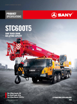 All-terrain Cranes Sany STC600T5