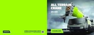 All-terrain Cranes Zoomlion ZAT1500