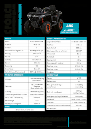 All-terrain vehicles (ATVs) & Quads CFMOTO CFORCE 1000 Touring Pro