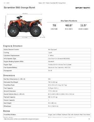All-terrain vehicles (ATVs) & Quads Polaris Scrambler 850