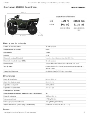 Arazi Araçları (ATV) & Dörtçekerler Polaris Sportsman 450 H.O.
