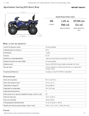 Arazi Araçları (ATV) & Dörtçekerler Polaris Sportsman touring 570