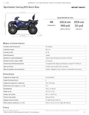 All-terrain vehicles (ATVs) & Quads Polaris Sportsman touring 570