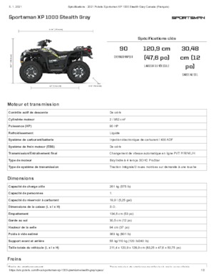 Arazi Araçları (ATV) & Dörtçekerler Polaris Sportsman XP 1000