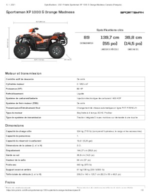 All-terrain vehicles (ATVs) & Quads Polaris Sportsman XP 1000 S