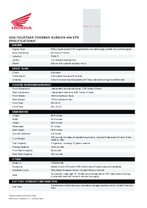 All-terrain vehicles (ATVs) & Quads Honda TRX520FM6