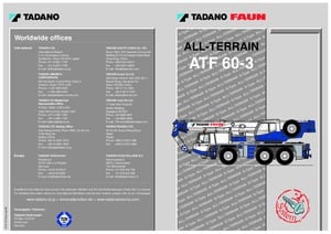 All-terrain Cranes Tadano ATF 60-3 (6x6x6)