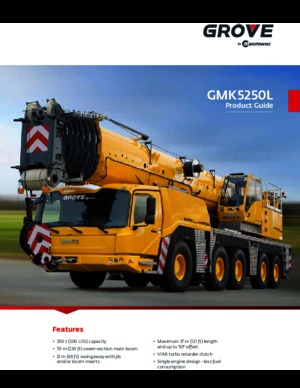 Arazi vinçleri Grove GMK5250L