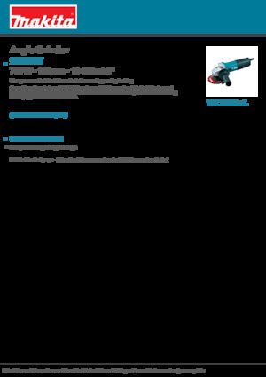 Açılı öğütücüler Makita 9554HN