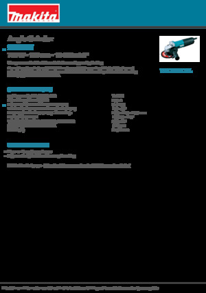 Açılı öğütücüler Makita 9555HN