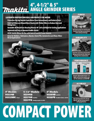 Açılı öğütücüler Makita 9557PB
