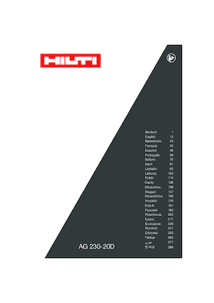 Angle Grinders Hilti AG 230-20D