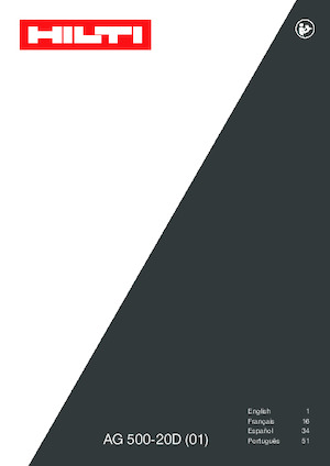 Açılı öğütücüler Hilti AG 500-20D