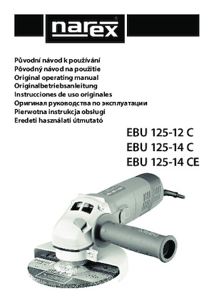 Angle Grinders Narex EBU 125-12 C