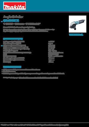Angle Grinders Makita GA4040CZ