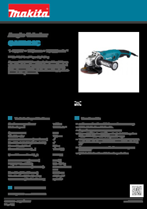 Açılı öğütücüler Makita GA5021C