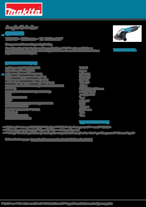 Açılı öğütücüler Makita GA5030