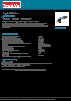 Açılı öğütücüler Makita GA5040CZ