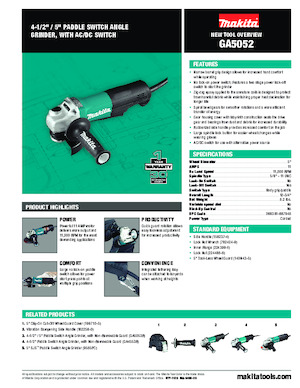Angle Grinders Makita GA5052 