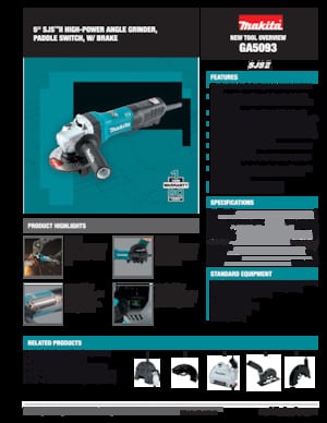 Angle Grinders Makita GA5093