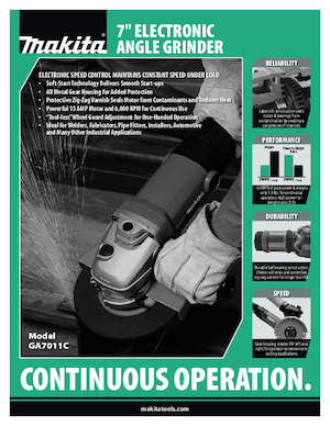 Angle Grinders Makita GA7011C